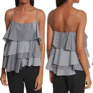 Milly Emma Striped Shirting Top NEW WITH TAGS